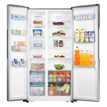 36 Inches Wide Stainless Steel Side by Side Refrigerator with UL